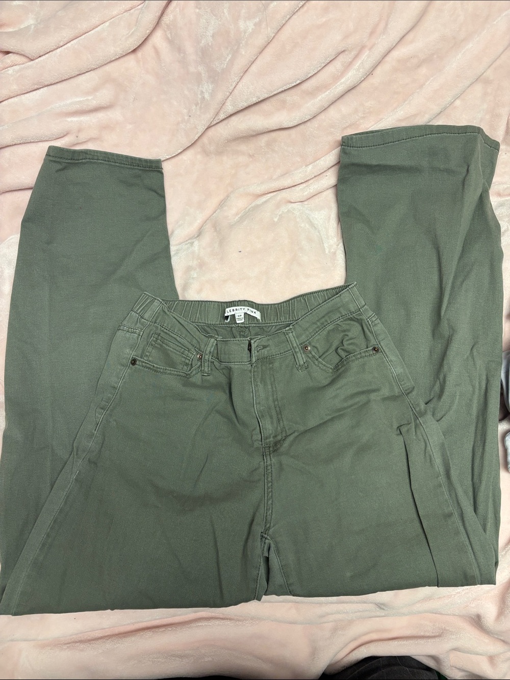 Celebrity Pink Olive Chinos